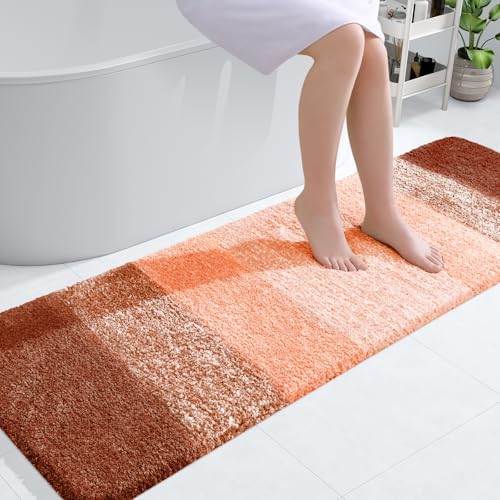 Bathroom Runner Rug 59x20 (59" X 20" / Orange)