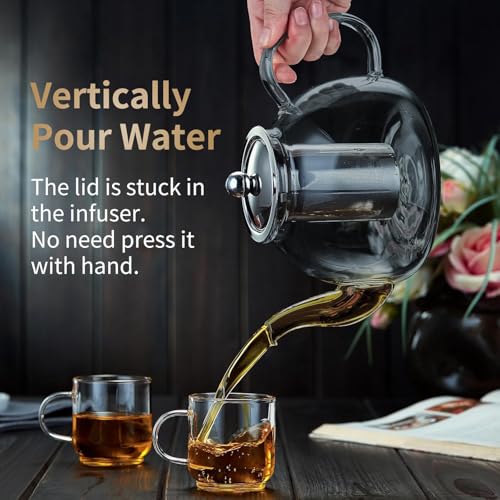 Glass Teapot with Infuser (Ink / 40OZ)