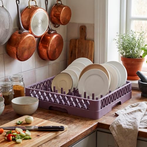 1 Pack Commercial Dishwasher Tray Rack (Brown / Peg Dish)