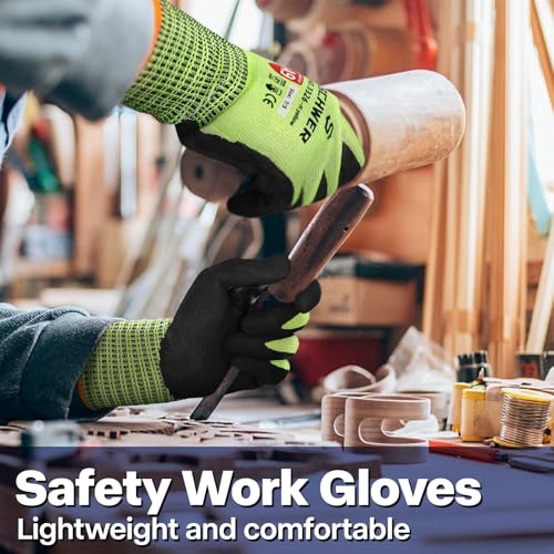 ProGuard Highest Level Cut Resistant Work Gloves PR3326 for Extreme Protection (XX-Large / Yellow)