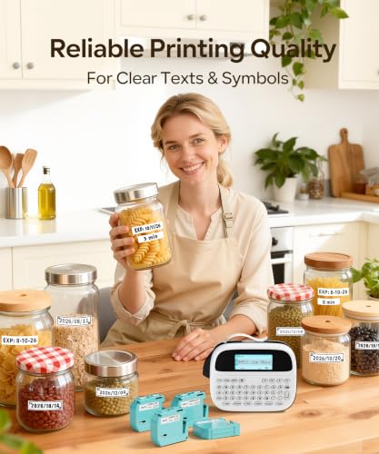 Label Maker Machine with Tapes (Black)