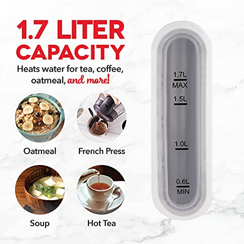 Rapid Kettle 1.7L Electric Kettle for Boiling Water (Matte White)