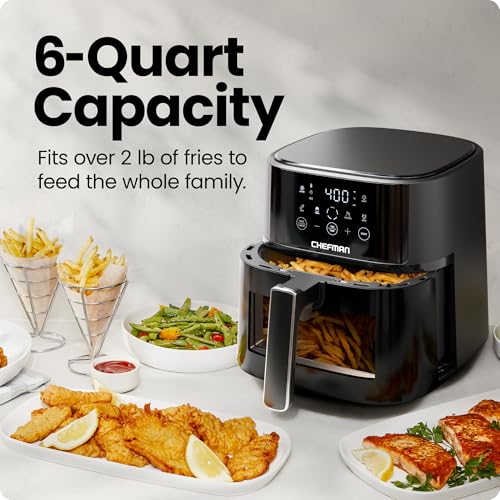Air Fryer 6 QT Compact Airfryer for Quick & Easy Meals (6 quart - Window)