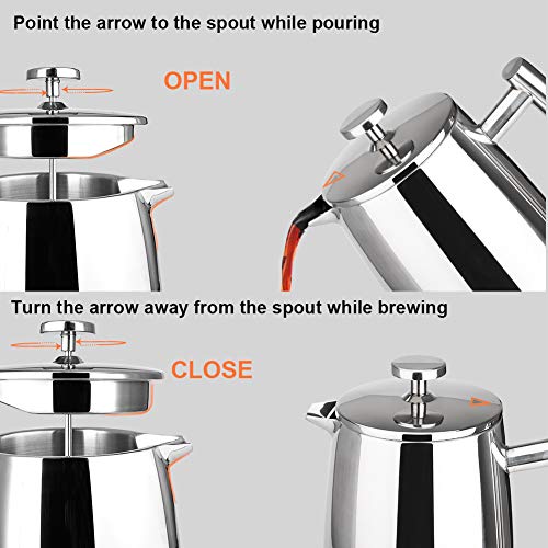 French Press Coffee Maker (17-Ounce)