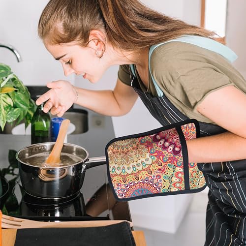 Colorful Abstract Mandala Floral Pot Holders for Kitchen (Haodh-13)