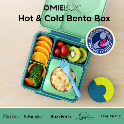 OmieBox Kids Insulated Leakproof Bento Lunch Box with Food Jar