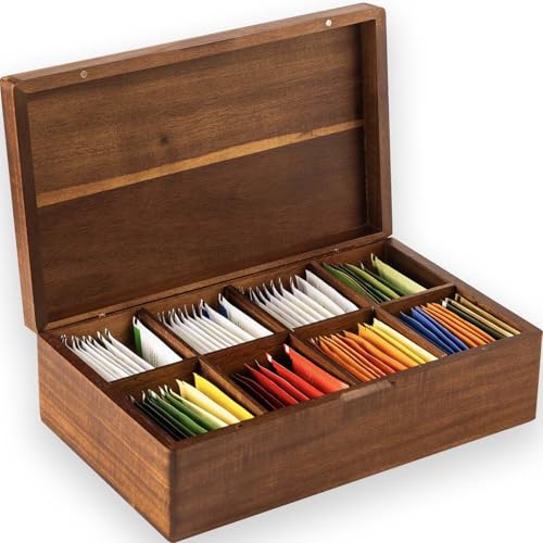 Acacia Wooden Tea Bag Organizers
