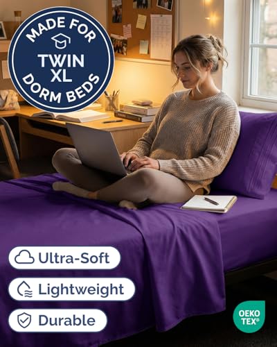 Twin XL 3 Piece Sheet Set (36 - Purple / Twin XL)