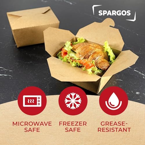 Takeout Storage Containers (Kraft 30oz 70pack)