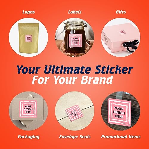 100 Custom Vinyl Stickers (100 Count)