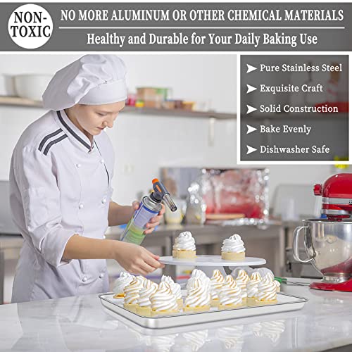 Baking Sheet with Rack Set [2 Sheets + 2 Racks] (17.3 inch)