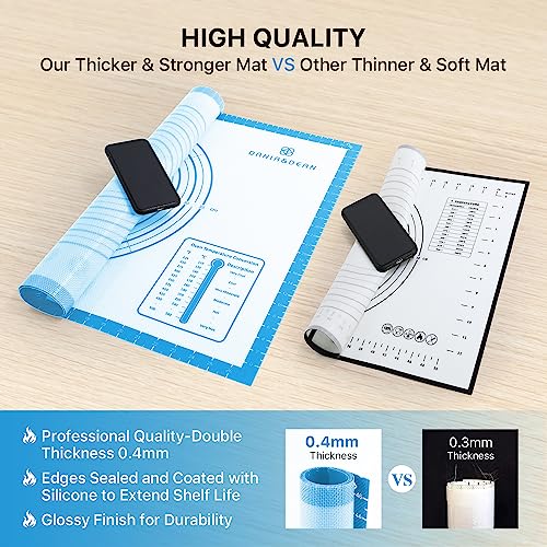 36"x24" Large Durable Silicone Baking Mat for Pastry and Bread