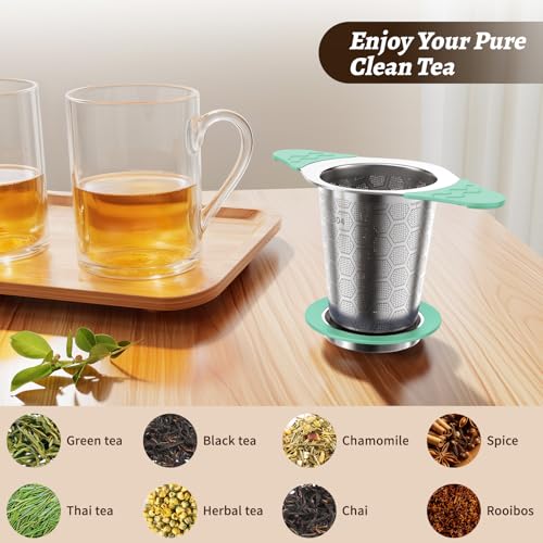 Tea Infuser for Loose Leaf Tea (1 Pack - Spring Green)