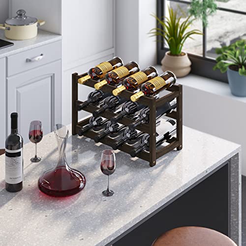 Bamboo Wine Rack Storage (3-tier-Mocha)