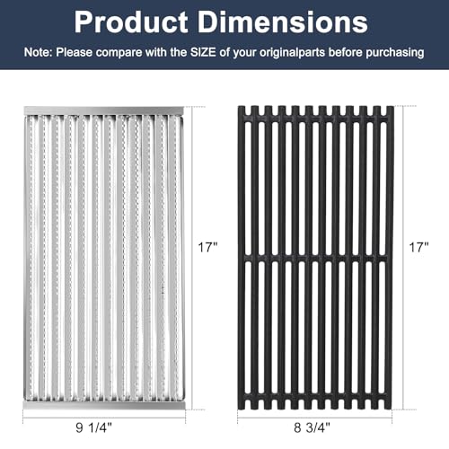 Grill Emitters & Cooking Grates Kit for Charbroil TRU (4-Burner Emitters & Grates)