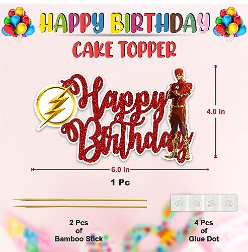 Flsh Happy Birthday Cake Topper