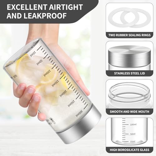 8 Oz Glass Bottles with Lid