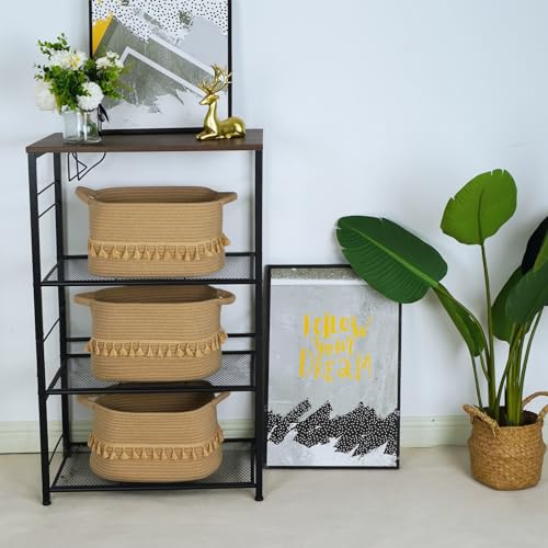 Storage Basket 3 Pack for Organizing (Jute / 3 Pack)