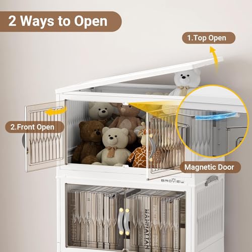320Qt Stackable Storage Bins with Lid (4 Count)