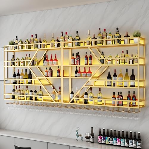 63in Large Wall Mounted Wine Rack