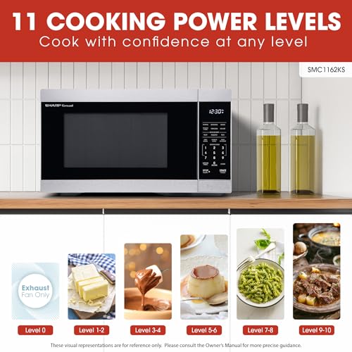 SMC1162KS 1.1 cu. ft. 1000W Stainless Steel Countertop Microwave Oven (Stainless Steel)