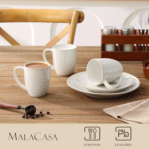 LYDIA 16 Oz Coffee Mugs Set of 4