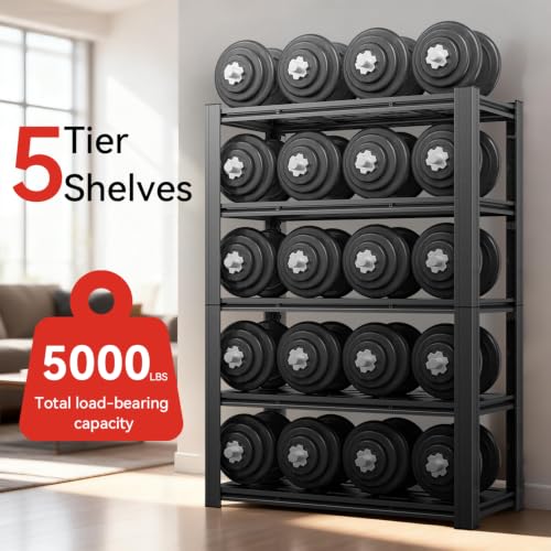 5 Tier Heavy Duty Garage Shelving (5T 35"W x 15.7"D x 72"H)