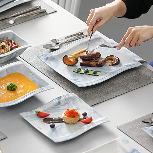 Plates and Bowls Sets (26 Piece(Service for 6) / Blue)