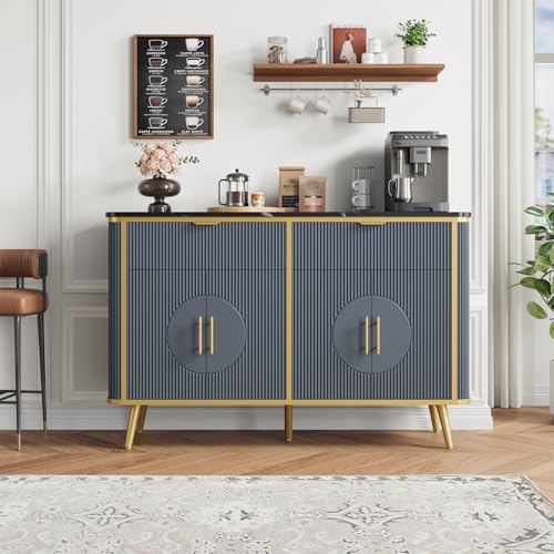 47.2" Buffet Storage Cabinet (Navy Blue-2draws)