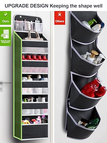 Over the Door Organizer Storage (Black / 1 pack)