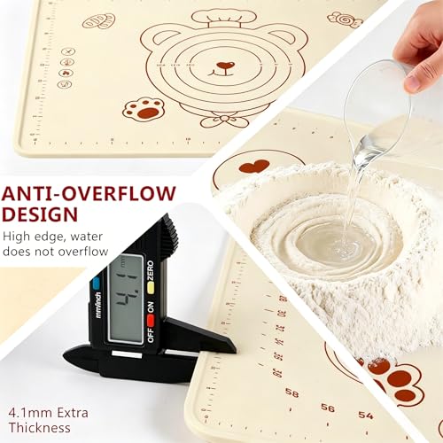 Silicone Baking Pastry Dough Mat (25"L x 16"W)