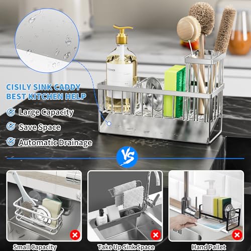 Sink Caddy Sponge Holder for Kitchen