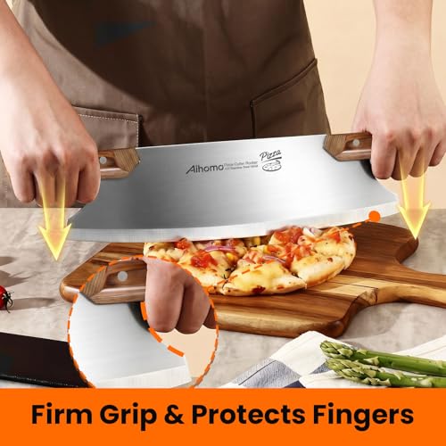13 Inch Pizza Cutter Rocker (Yellow)