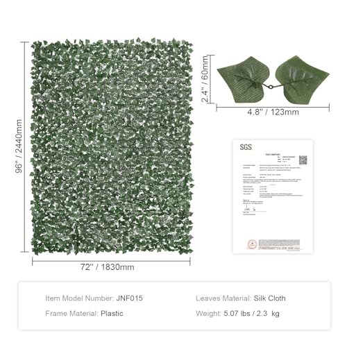 Artificial Ivy Privacy Fence Screen (Ivy / 96 x 72 inch)