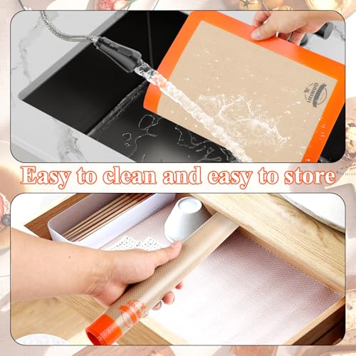 Silicone Baking Mat (Orange)