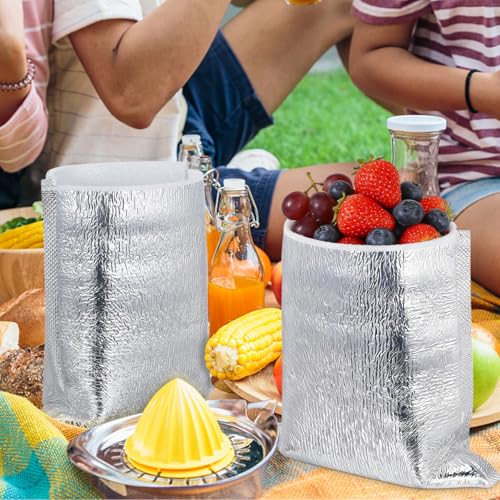 Disposable Insulated Foil Bags (7.87 x 7.87 x 0.12 inches)
