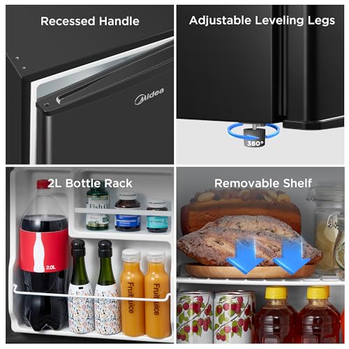 1.7 Cu.ft Mini Fridge (Black / 1.7 Cubic Feet)