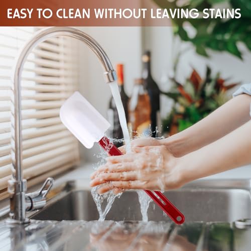 8 Pcs Commercial Rubber Spatula Heat Resistant (14 Inch)