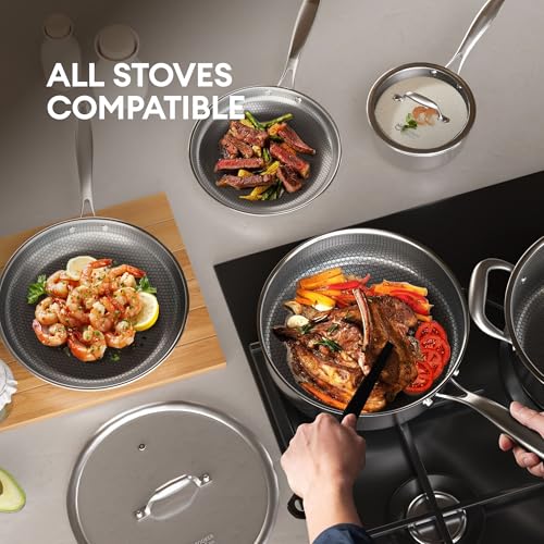 11 Pcs Pots and Pans Set