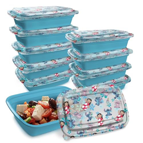 Disney Stitch Meal Prep Containers (Lilo & Stitch (Turquoise))