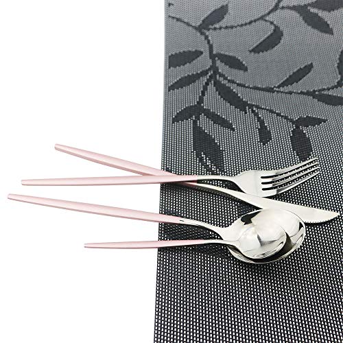 Pink Silver Silverware Set (Service for 4 / Pink Silver)