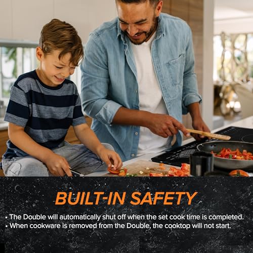 Double Pro Cooktop Induction Countertop Burner (Black)