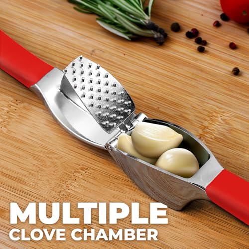 Metal Comfort Grip Garlic Press