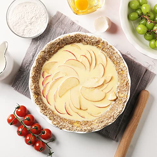 Sweejar Ceramic Pie Pan (White)