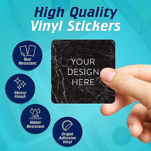 Custom Vinyl Stickers Your Image (100 Count)