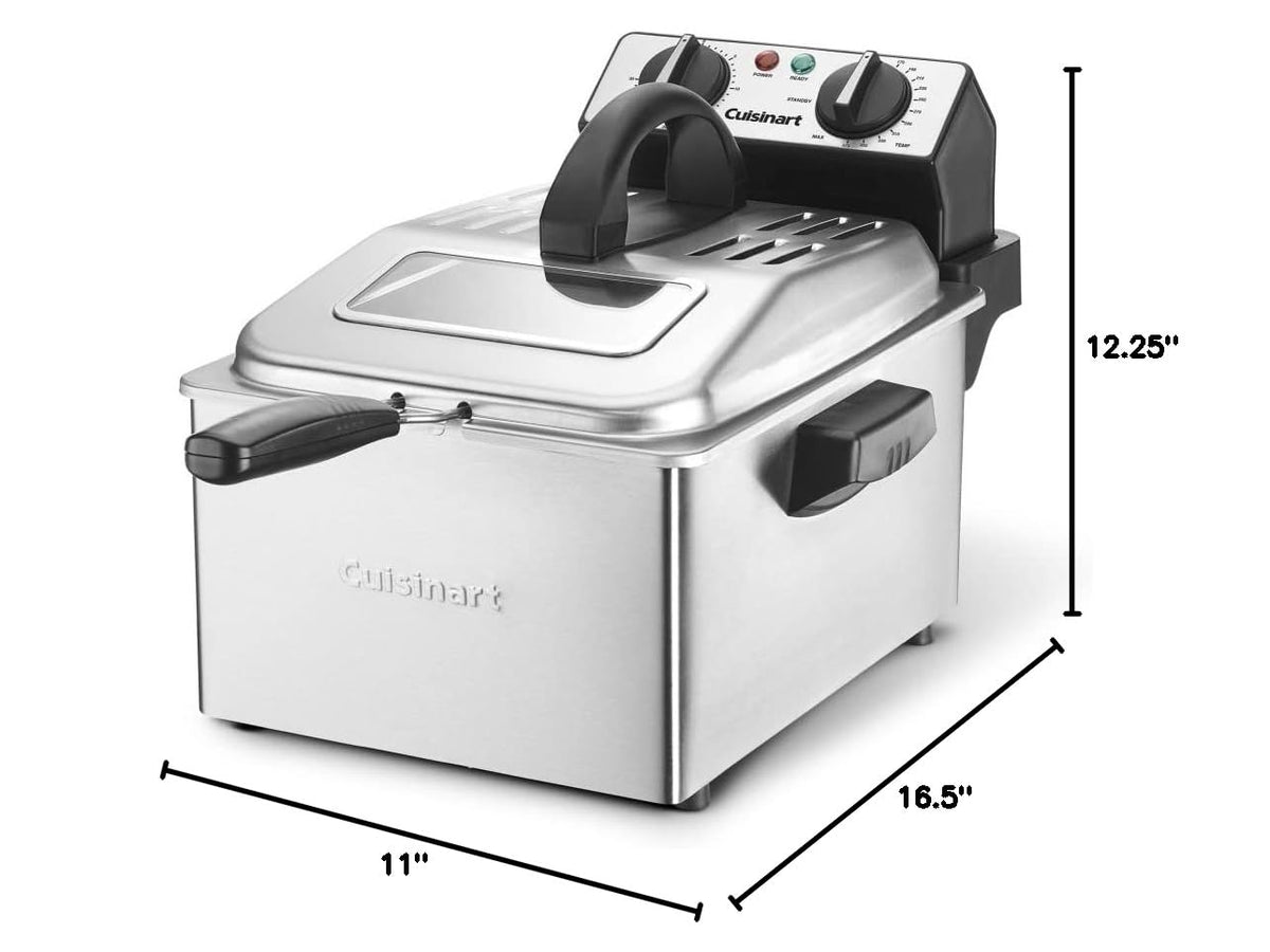Deep Fryer 4 Quart (4 Quart Stainless Steel)