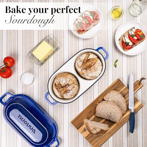 Dutch Oven For Sourdough Bread Baking (Dark Blue)