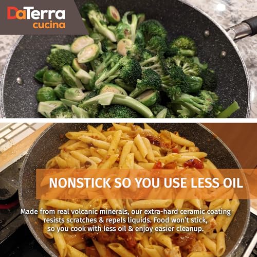 Nonstick Ceramic Wok with Lid
