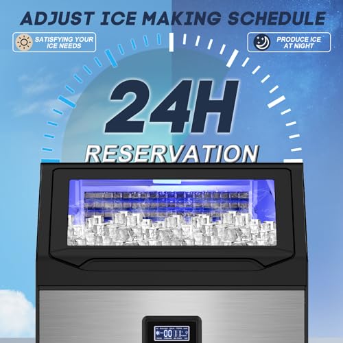 Commercial Ice Maker Machine 300LBS (Stainless Steel)