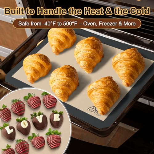 Silicone Baking Mats 3 Pack (3pcs: Grey)